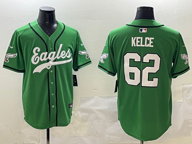 Men Philadelphia Eagles 62 Kelce Green three generations Jointly Name 2025 Nike Limited NFL Jersey style 9
